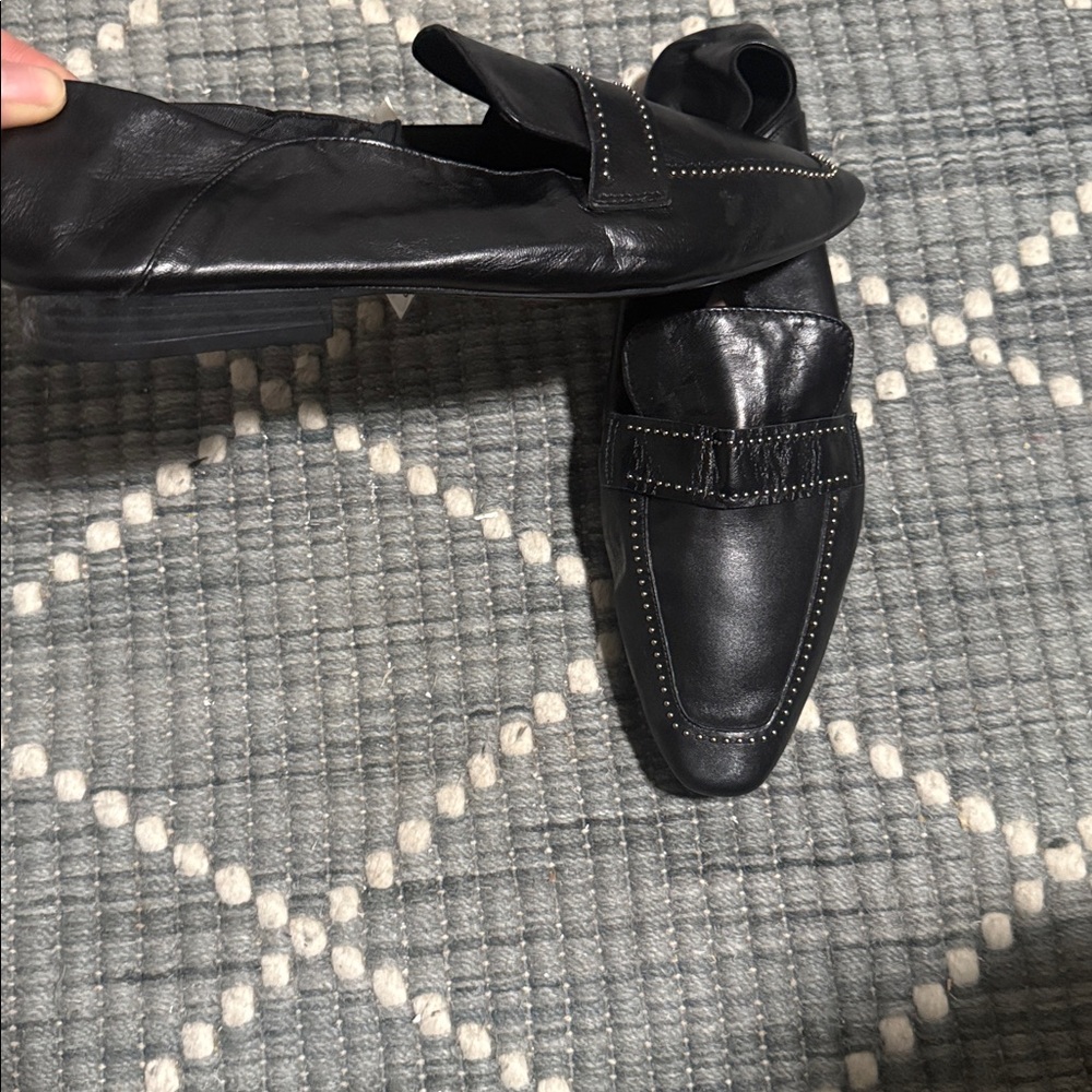 Zara Black Leather flats - Picture 3 of 6
